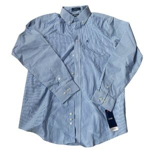 NWT Boys IZOD Stretch Long Sleeved Collared Shirt - Size 16